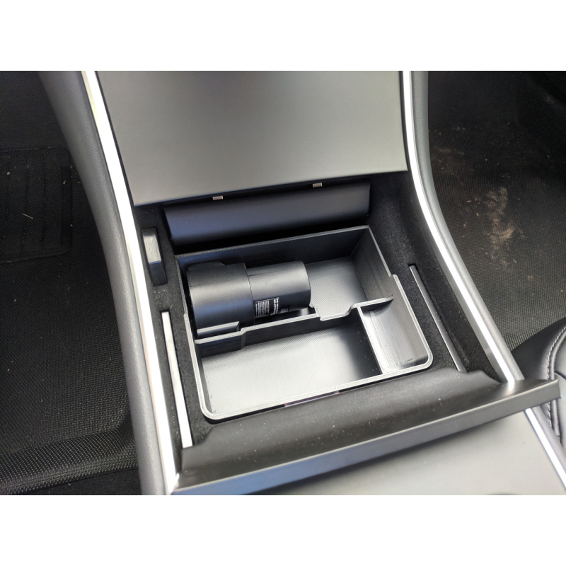 Назва: Лоток Центральної Консолі Tesla Model 3 з Гніздом для Зарядного Адаптера J1772
