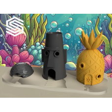Набір декору для акваріума “Ультимативний набір Губка Боб“