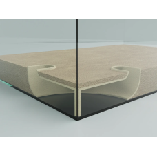 Підземний кутовий тунель для акваріумів