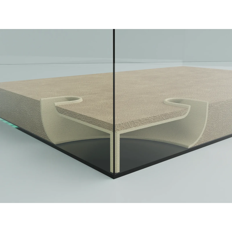 Підземний кутовий тунель для акваріумів