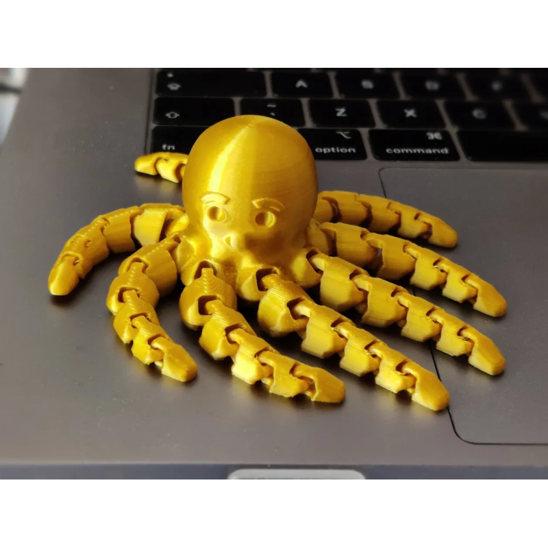 Рухома іграшка восьминіг сірий