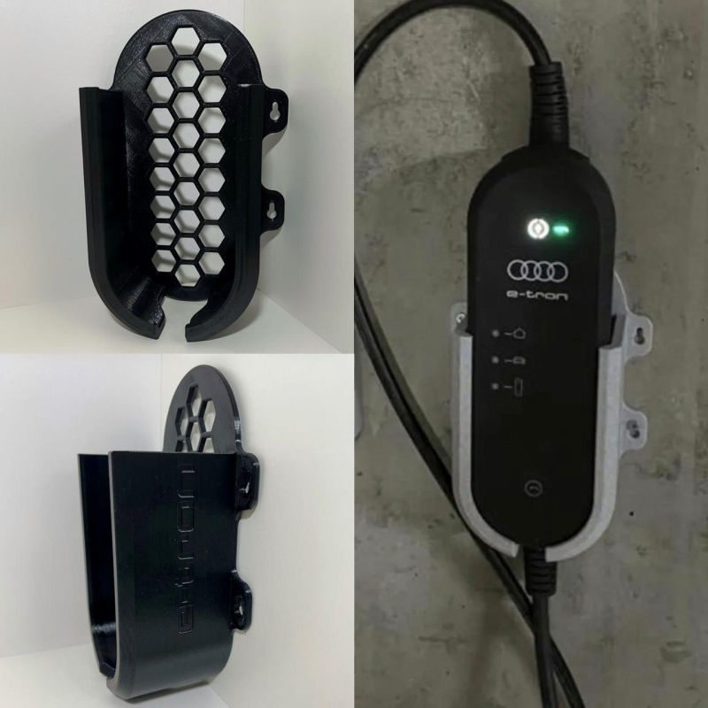 Кріплення на стіну для зарядного пристрою електромобіля Audi E-tron / Тримач для зарядки авто настінний