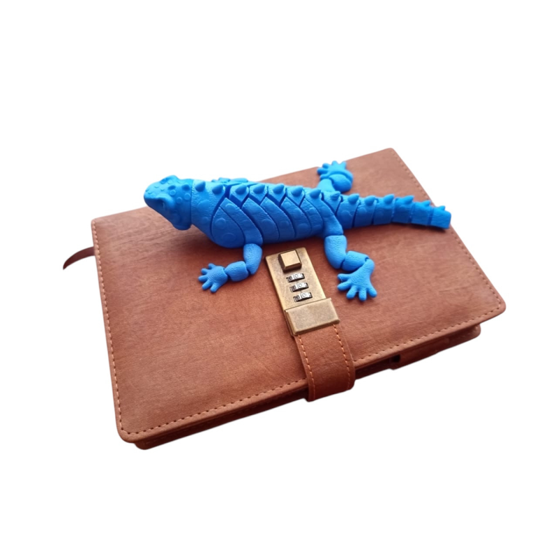 Рухома іграшка ігуана Інтерактивна 3D-друкна іграшка сині