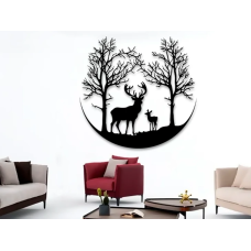 3D-друкована картина “Лосі в дикій природі“