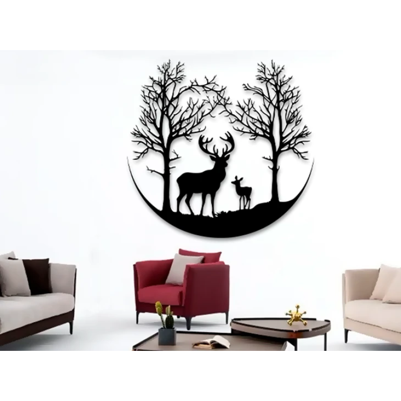 3D-друкована картина “Лосі в дикій природі“